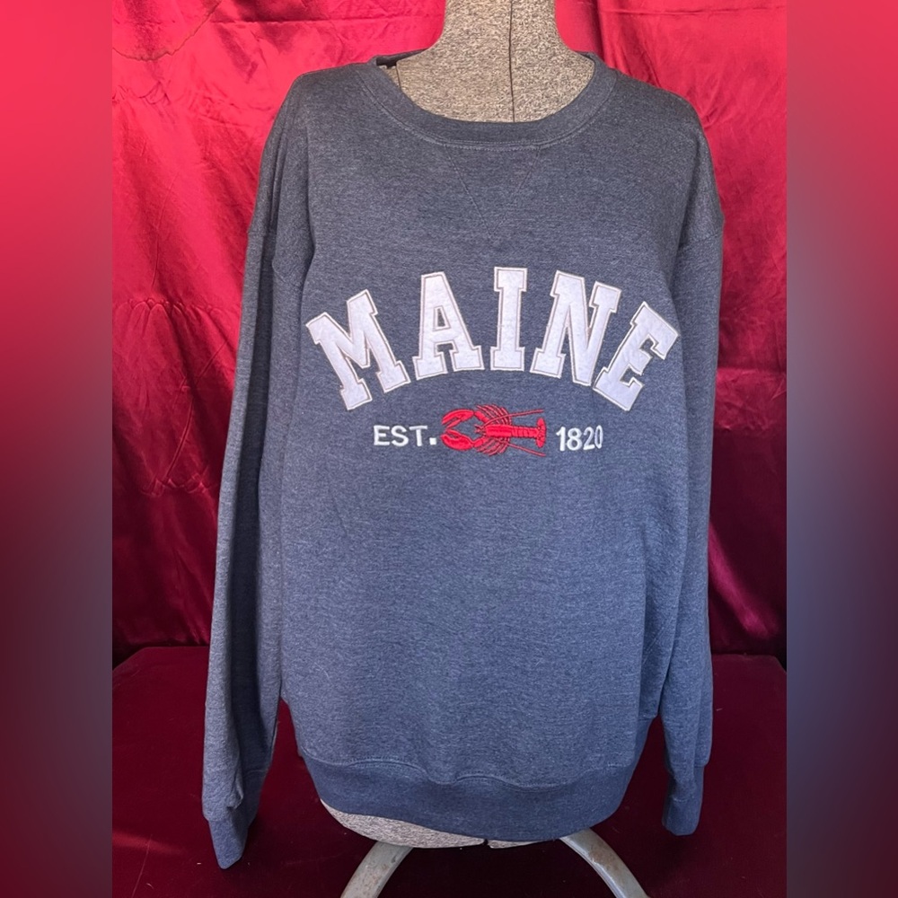 Maine Blue Sweatshirt
